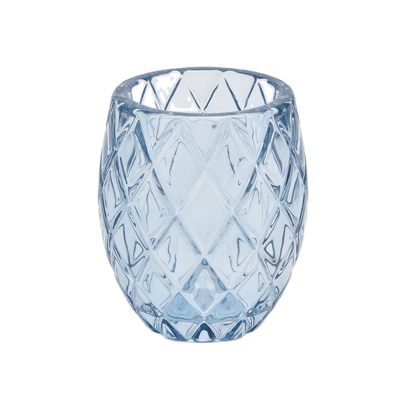 Hot sales tealight luxury transparent empty glass candle holder