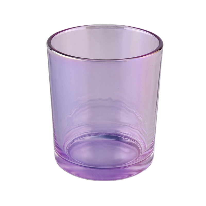 Sunny purple luxury custom tealight crystal glass candle holder