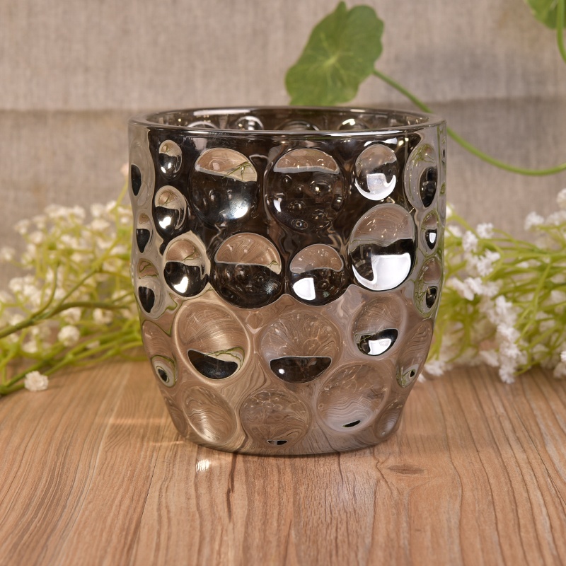 Luxury custom candle jar glass mercury candle jars holders wholesales