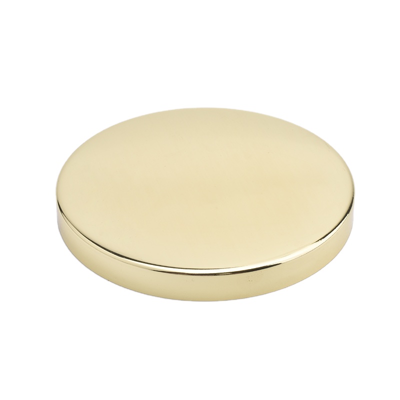 wholesales candle holder lid, gold lid for candle jars