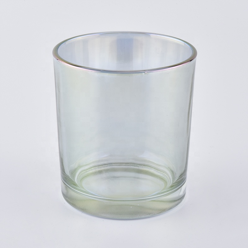 5oz holographic candle jar iridescent glass