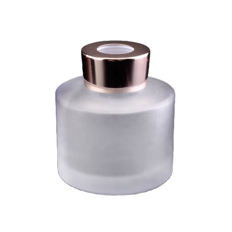 Romantic round glass matte oil reed diffuser bottle fragrance car decoration wholesale