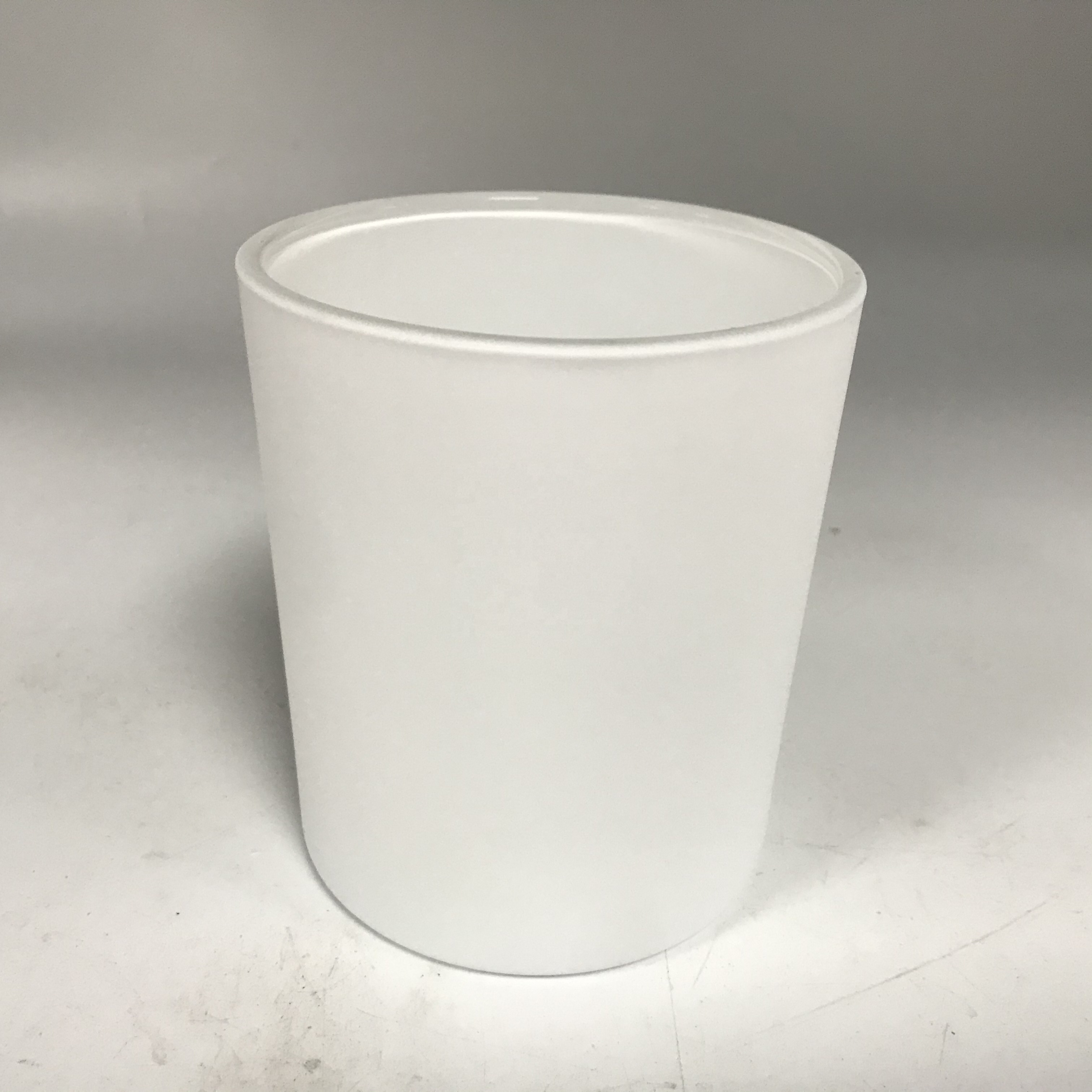 matte white 10oz glass candle holders