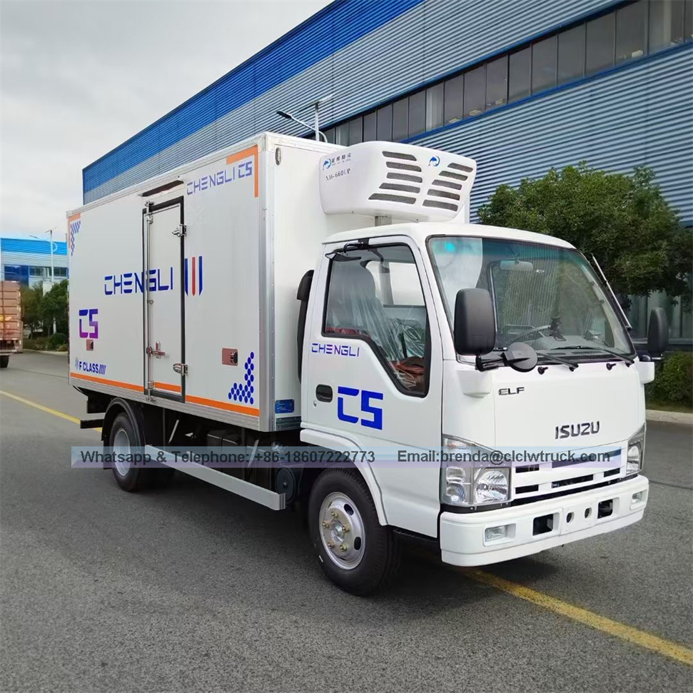 Proveedor japonés de camiones frigoríficos en China, camión frigorífico de 3 toneladas, camión frigorífico ISUZU