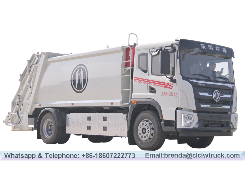 Dongfeng 11 toneladas de basura de compresión eléctrica pura