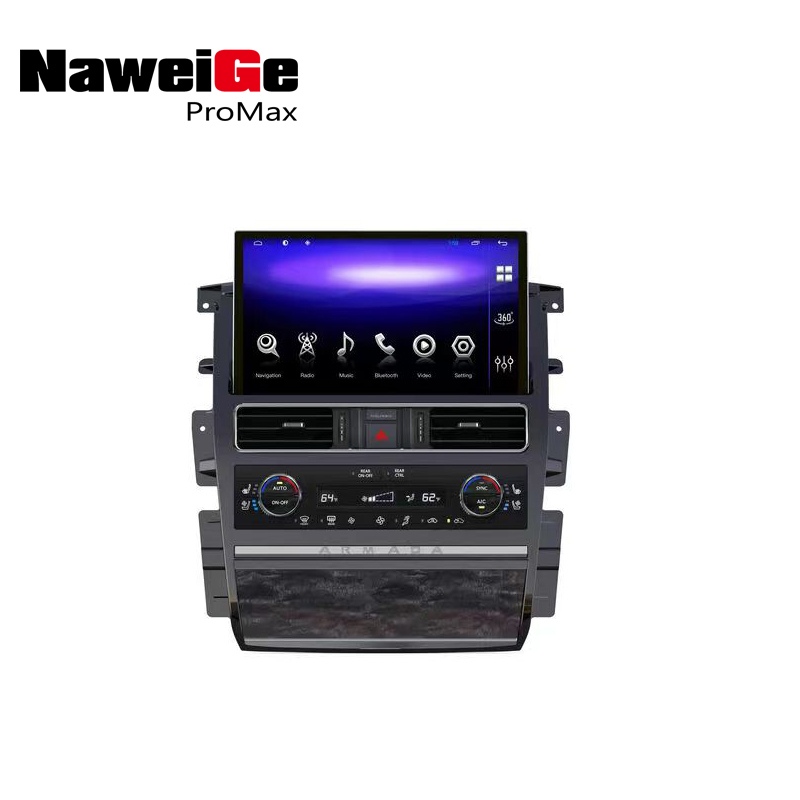 Unidad principal NaweiGe de 13,3 pulgadas con Android para Nissan Patrol Y62 ARMADA /Infiniti QX80 QX56 2010-2022 Sistema multimedia de DVD para coche Proveedor OEM de DVD y GPS para coche