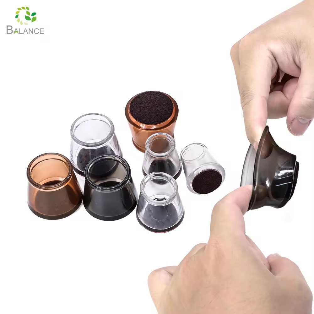 Stoelpoot Vloerbeschermer Stoelvoeten Cover Siliconen Vilten Pad Siliconen Protector Pad Antislip Siliconen