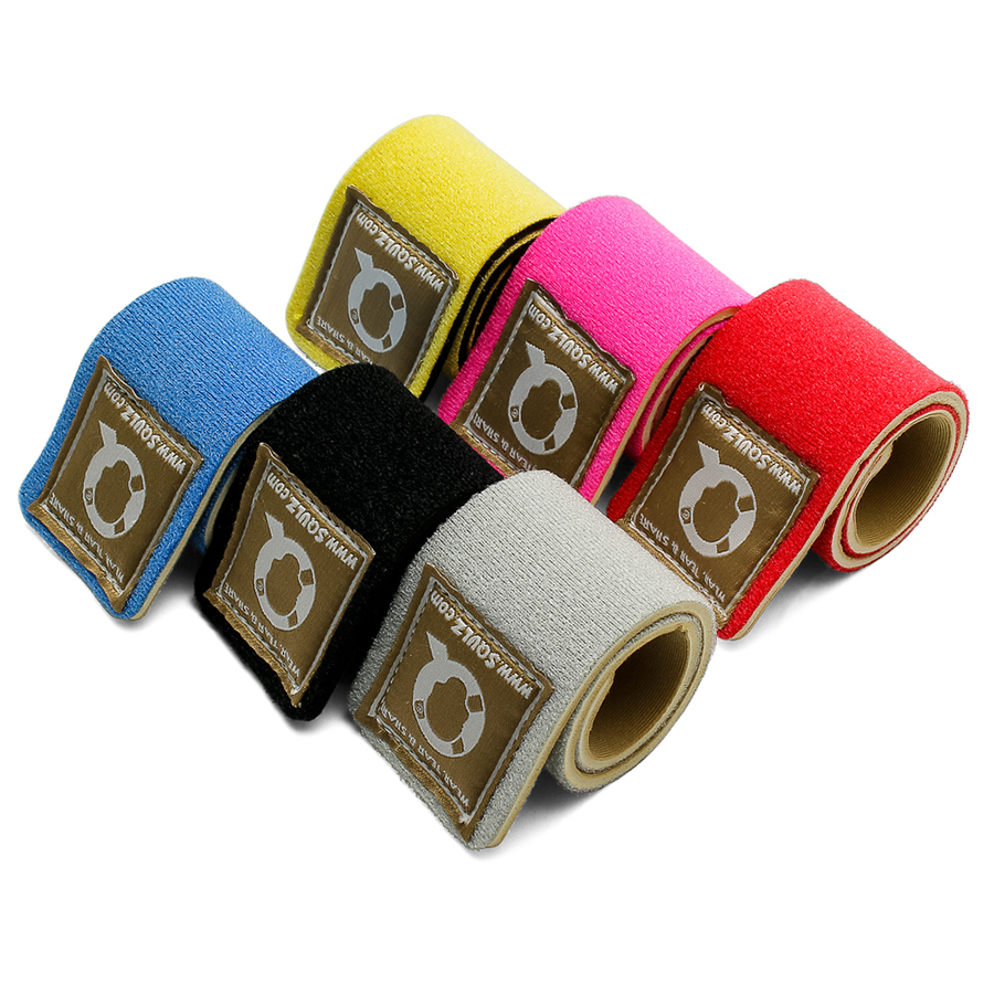 Colorful fishing rod ties neoprene strap adjustable belt buckle strap for fishing rods