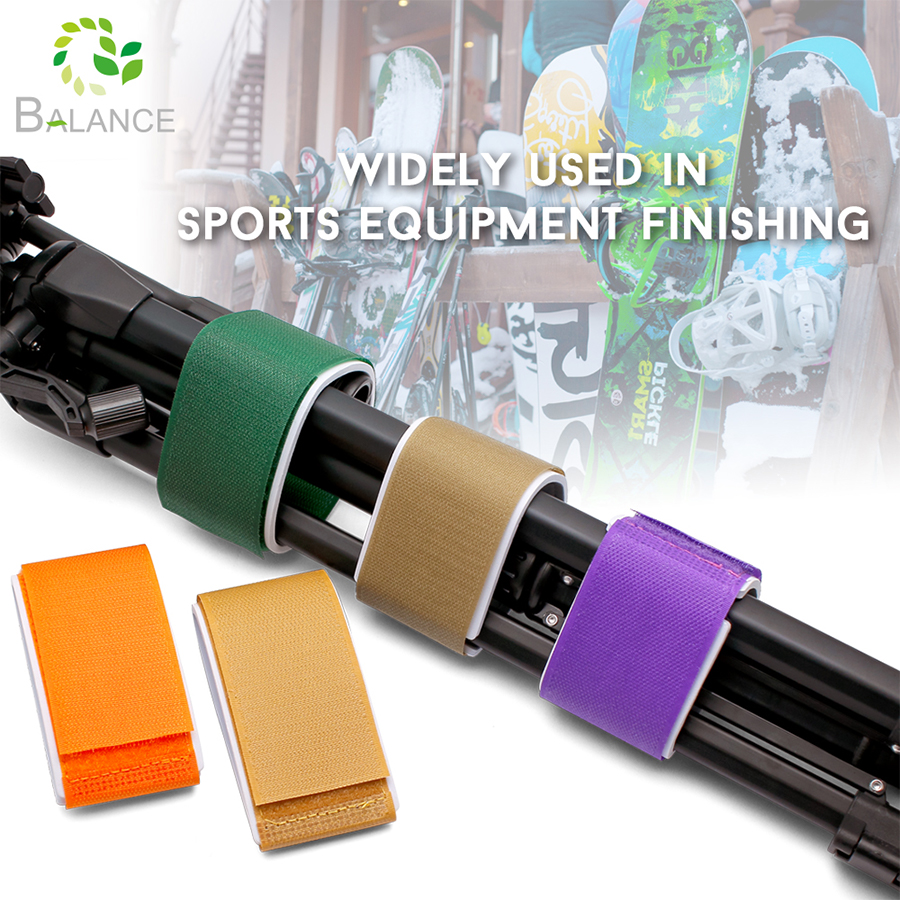 Ski Strap Ski Fastener Strap Colorful Adjustable Hook and Loop Tape Ski specific