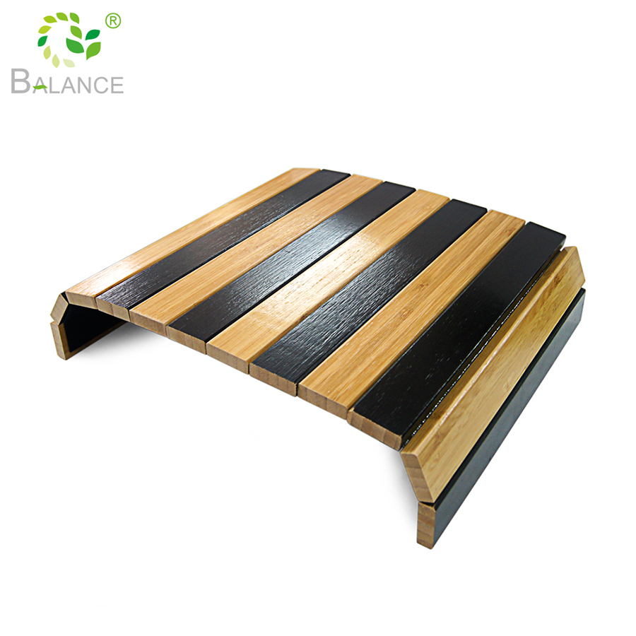 Bamboe bank arm lade tafel opvouwbare bank lade arm tafel bank lade