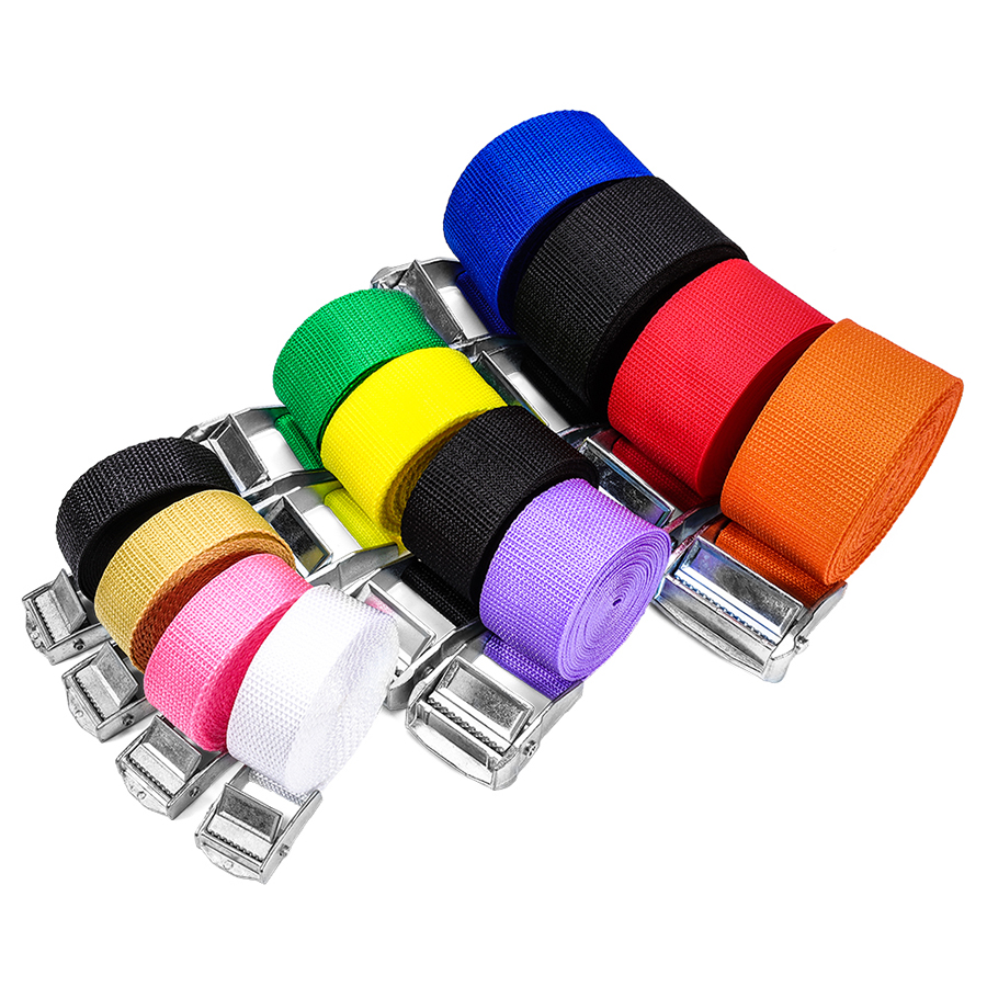 Adjustable Length Colored Cargo Storage Cargo Tie-Down Straps Cargo Lashing Ensures the Secure Transportation of Goods