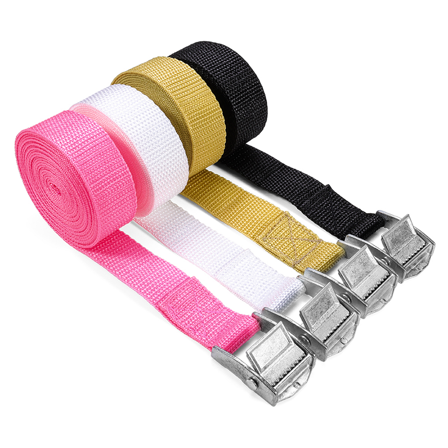 Reinforced Cargo Fastening Straps Factory Direct - Extra Long Ratchet Tie-Downs with Rustproof Buckles for Warehouse Use
