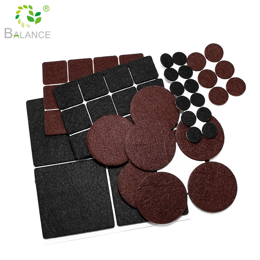 Lijmvlies vilt pads leverancier multi -oppervlakte applicatie zelfstick vilt meubels pads groothandel bulk order beschermende vloerblokken