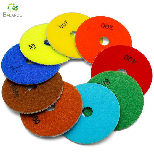 Flexible Diamond Polishing Pads Wet Dry High Efficiency Buffing Pad for Marble Granite Floor Polisher Tools with Hook Loop Backing Supplier