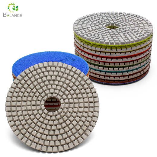 China Supplier Flexible Diamond Polishing Pads 100 200 400 3000 Grit for Granite Marble Stone Quartz Engineered Stone Buffing Pad Tools Polisher