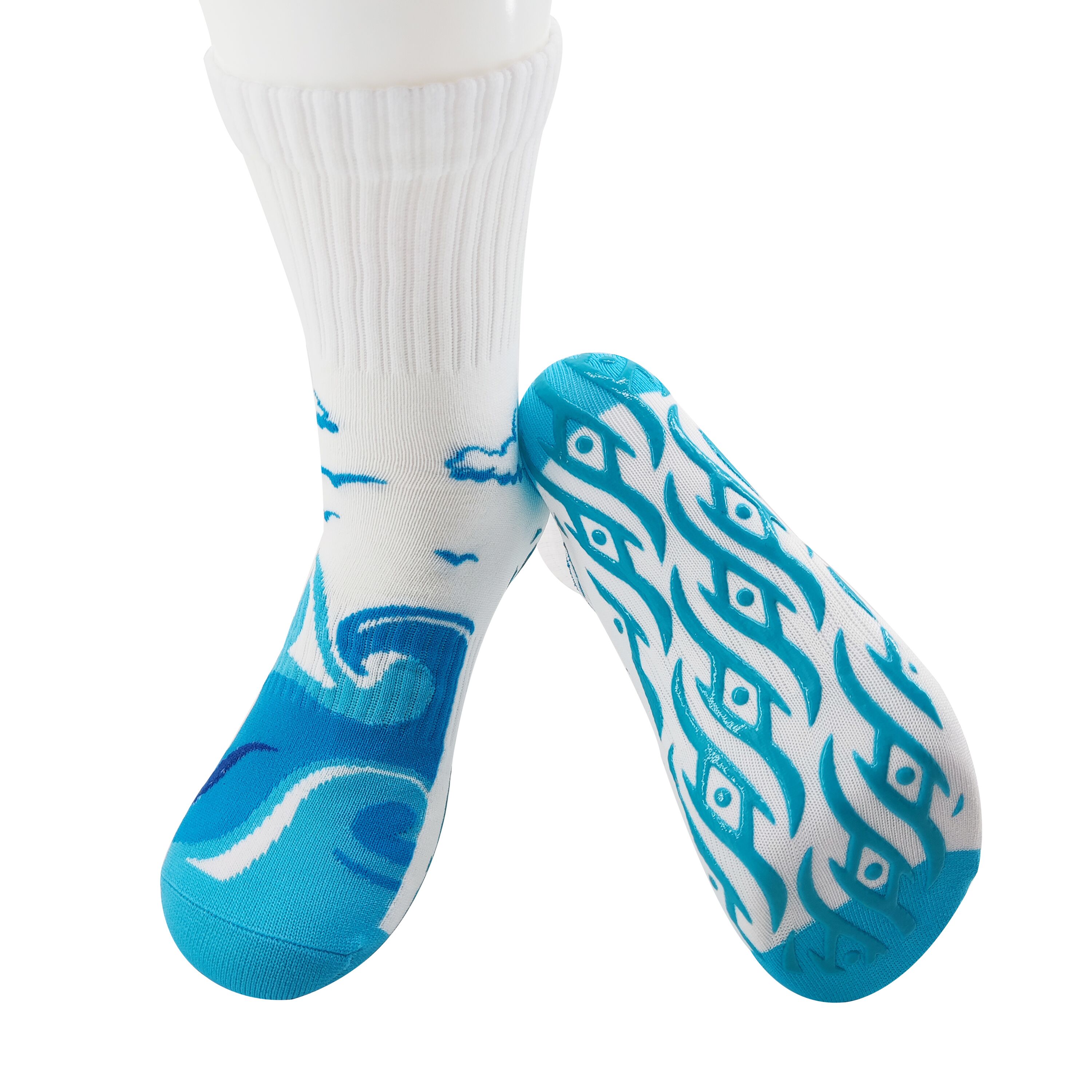trampoline socks custom grip socks aqua park socks water park anti slip socks