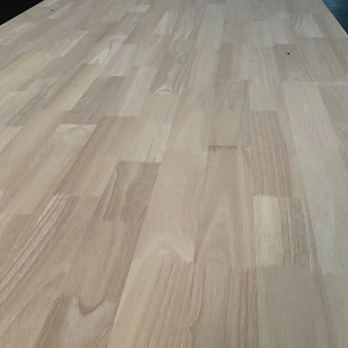 Timog -silangang Asya na -import na Rubberwood Solid Wood Panel Natural Grain High Density Factory Direct Sale ay maaaring ipasadya ang laki