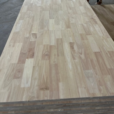 Bord comhpháirteach finger adhmaid rubair le haghaidh countertops bloc búistéir cistine bloc countertop búistéir