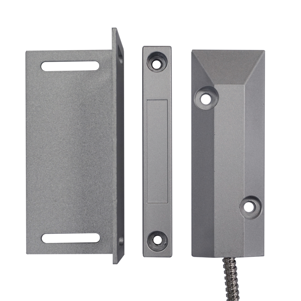 Surface Mounted Zinc Alloy Material Nc/NO Type 12v Metal Door Contact Magnetic Switch sensor