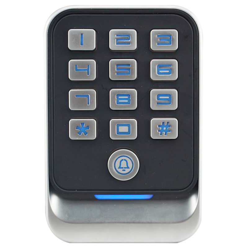 Control de acceso de metal impermeable IP67/lector Wiegand para teclado de control de acceso de una sola puerta