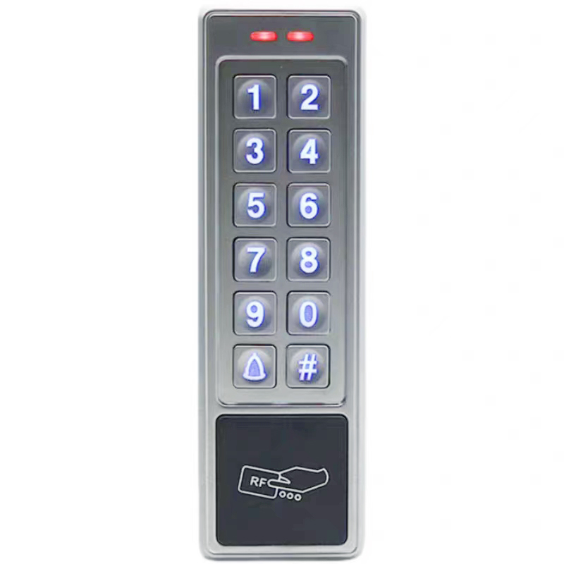 Lettore in metallo Porta impermeabile Uscita Weigand NFC Tastiera del controller di accesso autonomo per porta singola