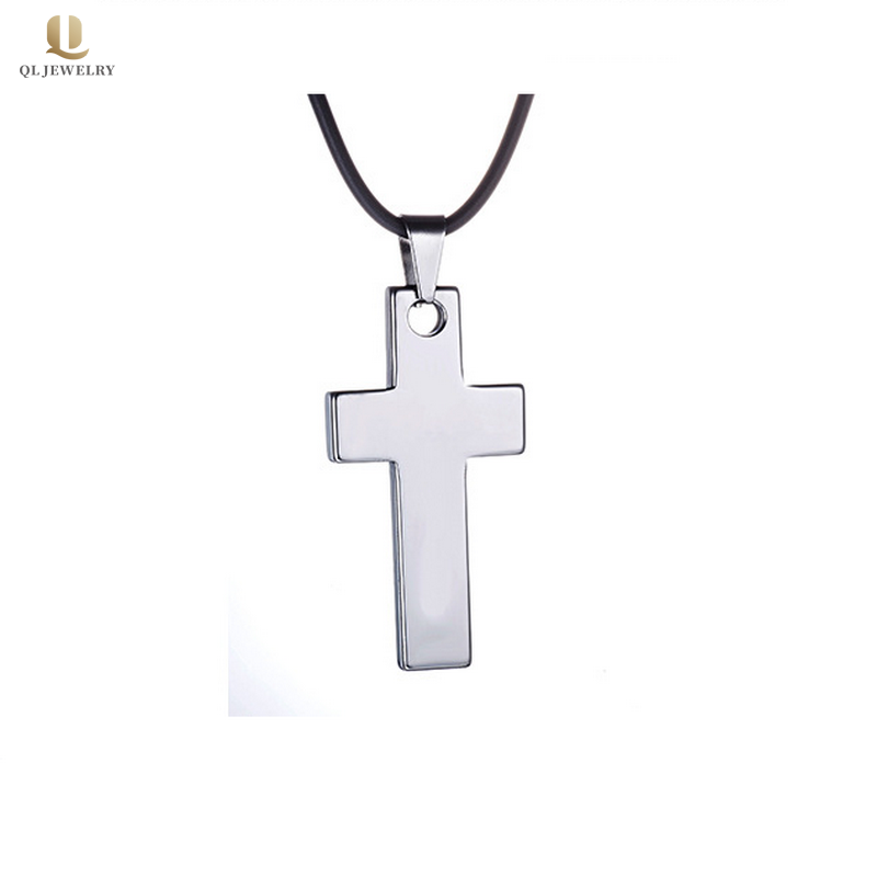 Vendita calda Gioielli da uomo in carburo di tungsteno Croce Croce collana da uomo Tungsteno Dog Tag Cina fornitore
