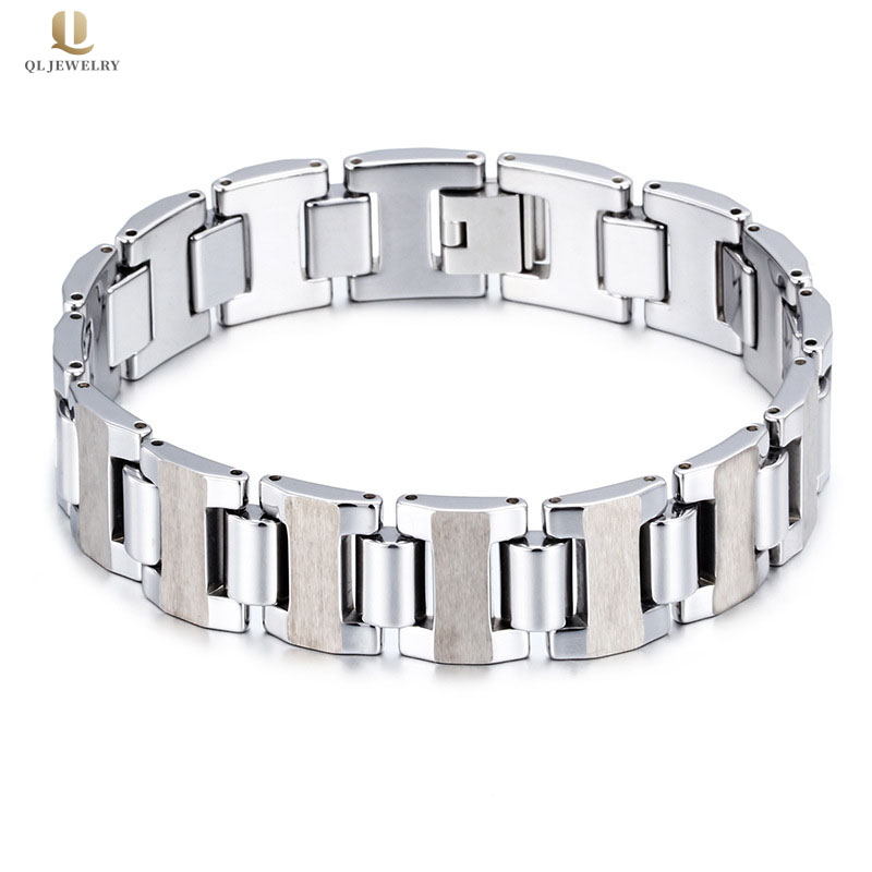 Vente chaude Bijoux de mode Mens Haute bracelet en carbure de tungstène brossé brossé brossé pour hommes Chine Fabricant