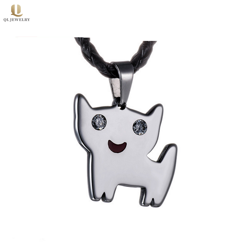Großhandel Modeschmuck Herren Wolframkarbid Hund Anhänger Halskette Tier Wolfram Anhänger China Lieferant