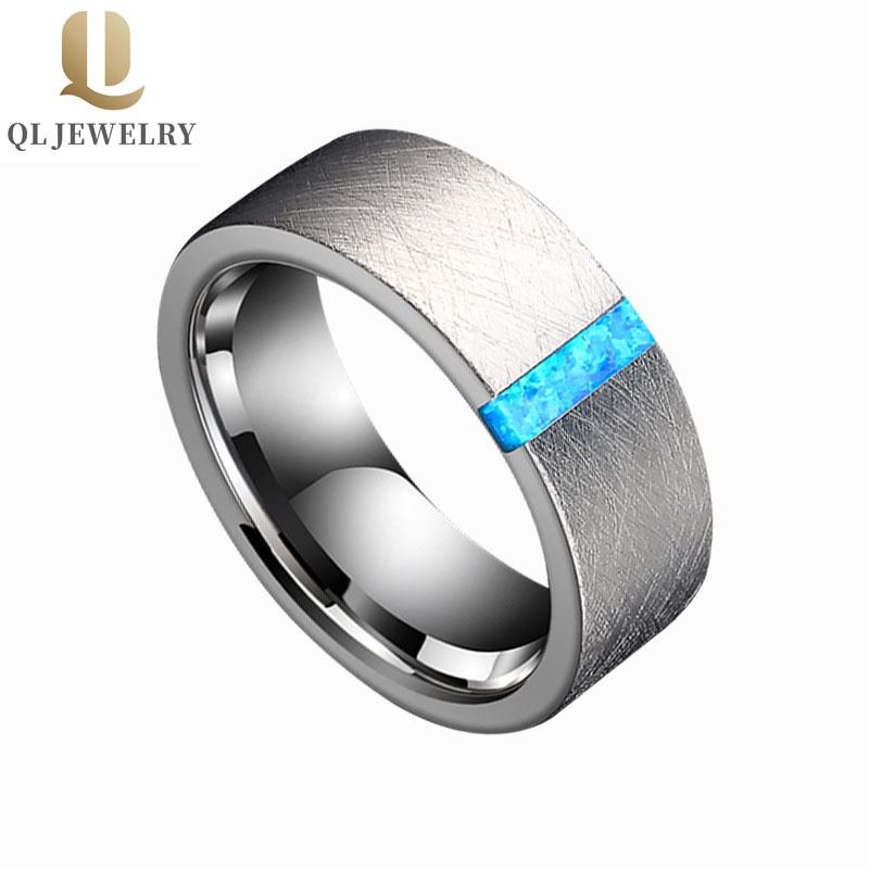 Chine Bague en carbure de tungstène en tungstène de tungstène de la bande de tungstène de la bande de tungstène de tungstène de la bande de tungstène avec une surface brossée de fil spécial Chine Tungsten Bag usine