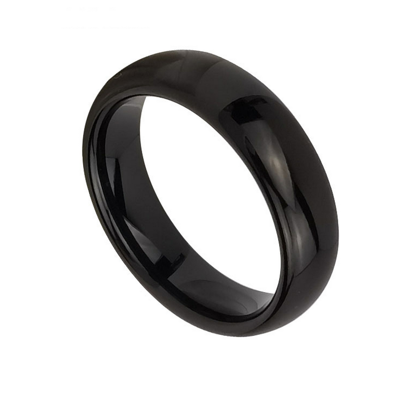 Wolframring auf Lager Beliebter 5 mm gewölbter schwarzer Wolframkarbidring Eheringe für Herren China Hersteller - KOPIE - tab4q4