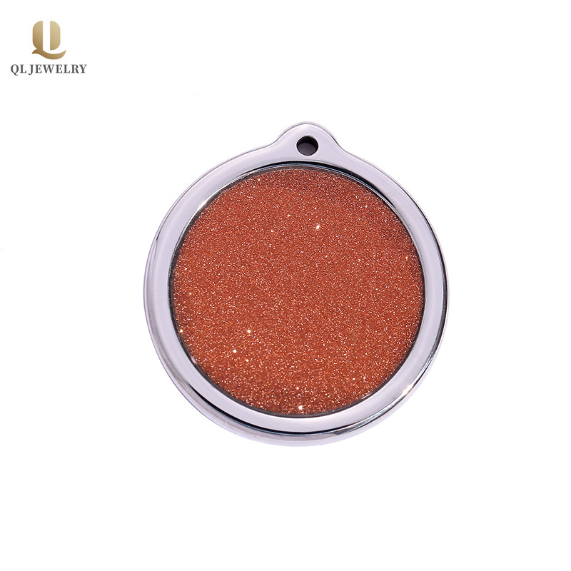 Chine Pendentif cercle en carbure de tungstène pour hommes le plus récent et simple avec pendentif collier en tungstène pour hommes en grès orange Fabricants