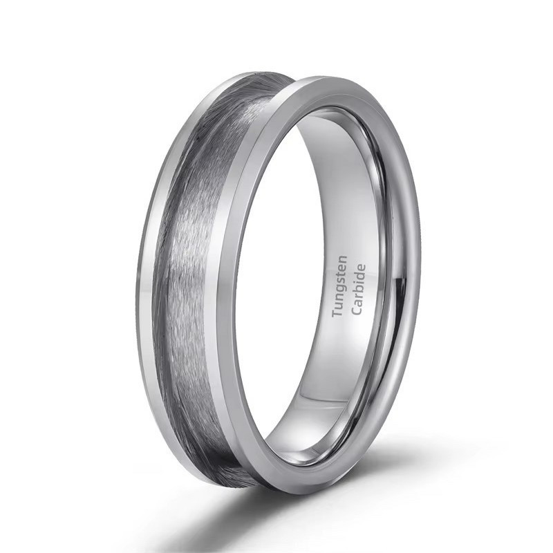 Venta caliente de alta calidad Estilo clásico de 6 mm Tungsten Carbide Anillo en blanco Núcle