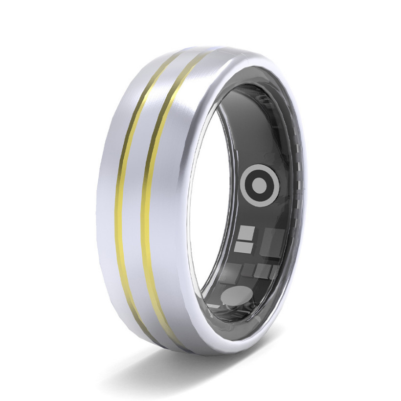 OEM/ODM Smart Ringe gewölbter Gold Wolfram Carbide Health Smart Ring White Label Herzfrequenz Wasserdicht heiß verkauft Fashion Männer Sport Ring China Hersteller China Hersteller