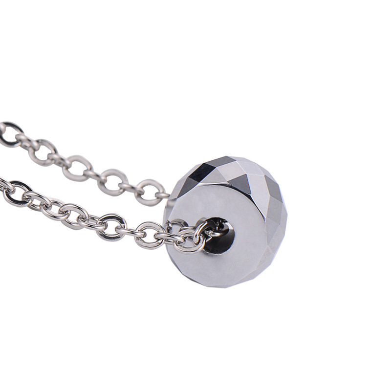 Newest and Unique Men's Cylinder Tungsten Carbide Diamond - Faceted Tungsten Carbide Pendant China Manufacturer