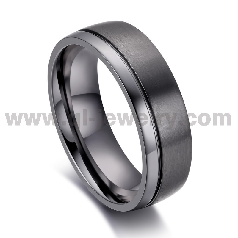 8mm Dome Matte & High-Polish Pure Tantalum Wedding Ring for Men | OEM/ODM Manufacturing