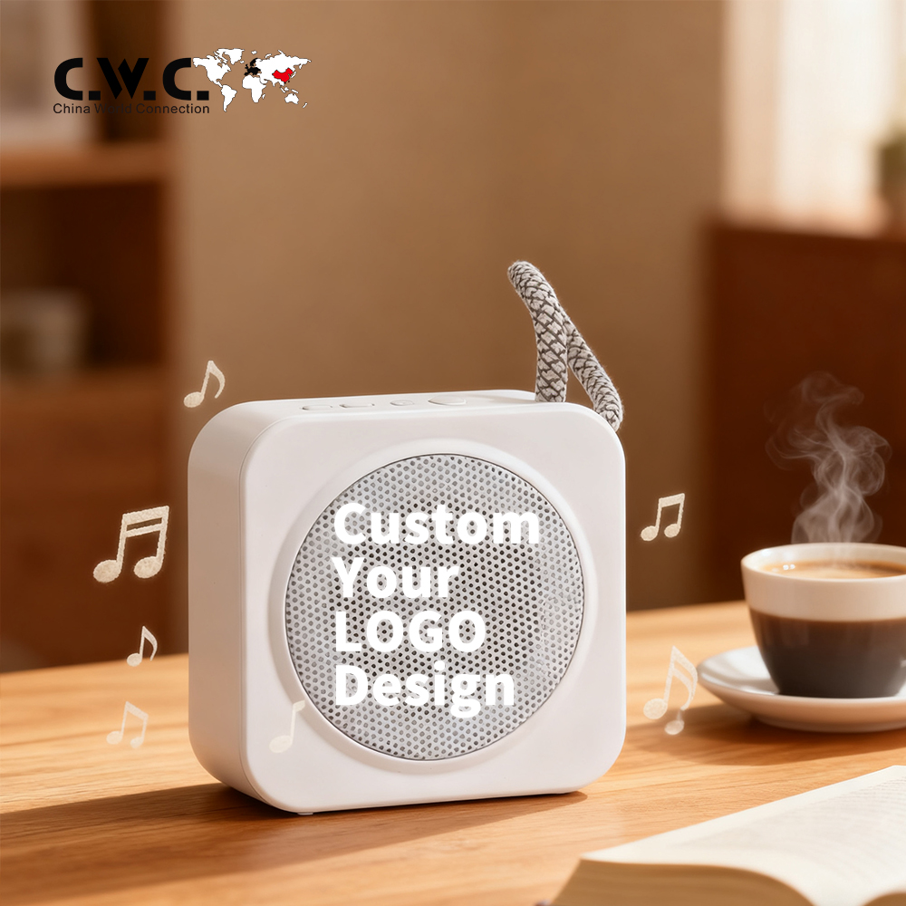 Оптовый индивидуальный логотип Высокое качество беспроводной Bluetooth-динамик Низкая цена Стерео Громкий Путешествие Восхождение на открытом воздухе Маленький черный беспроводной Bluetooth-динамик