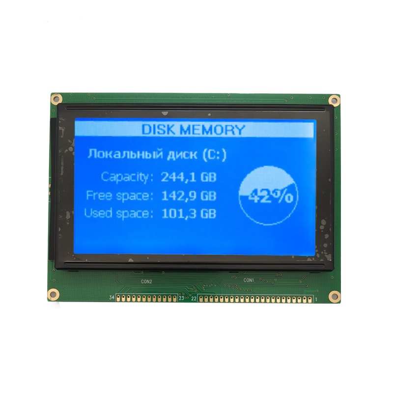 240*128 LCD Display 240x128 Dot 5.1 Inch LCD Manufacturer 240*128 Graphic LCD Module(WG2412B0)