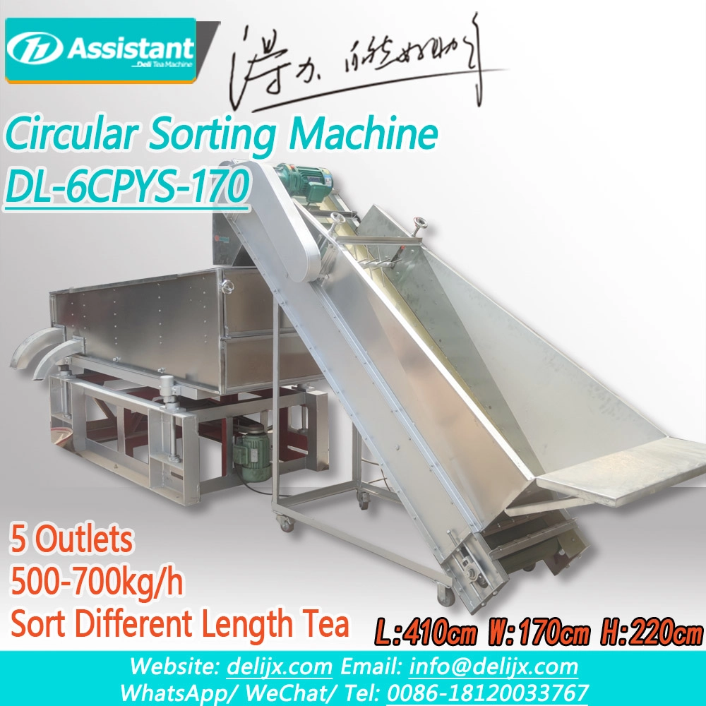 Tea Leaf Plane Circular Screen Sorting Machine DL-6CYPS-170