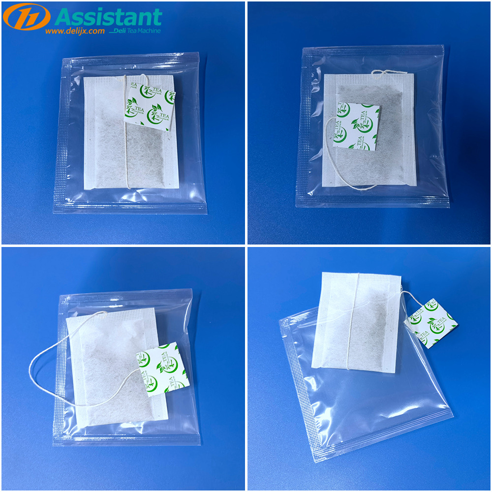 Cina Mesin pengepakan kantong teh persegi otomatis dengan kantong plastik luar DL-6CYD-10W pabrikan