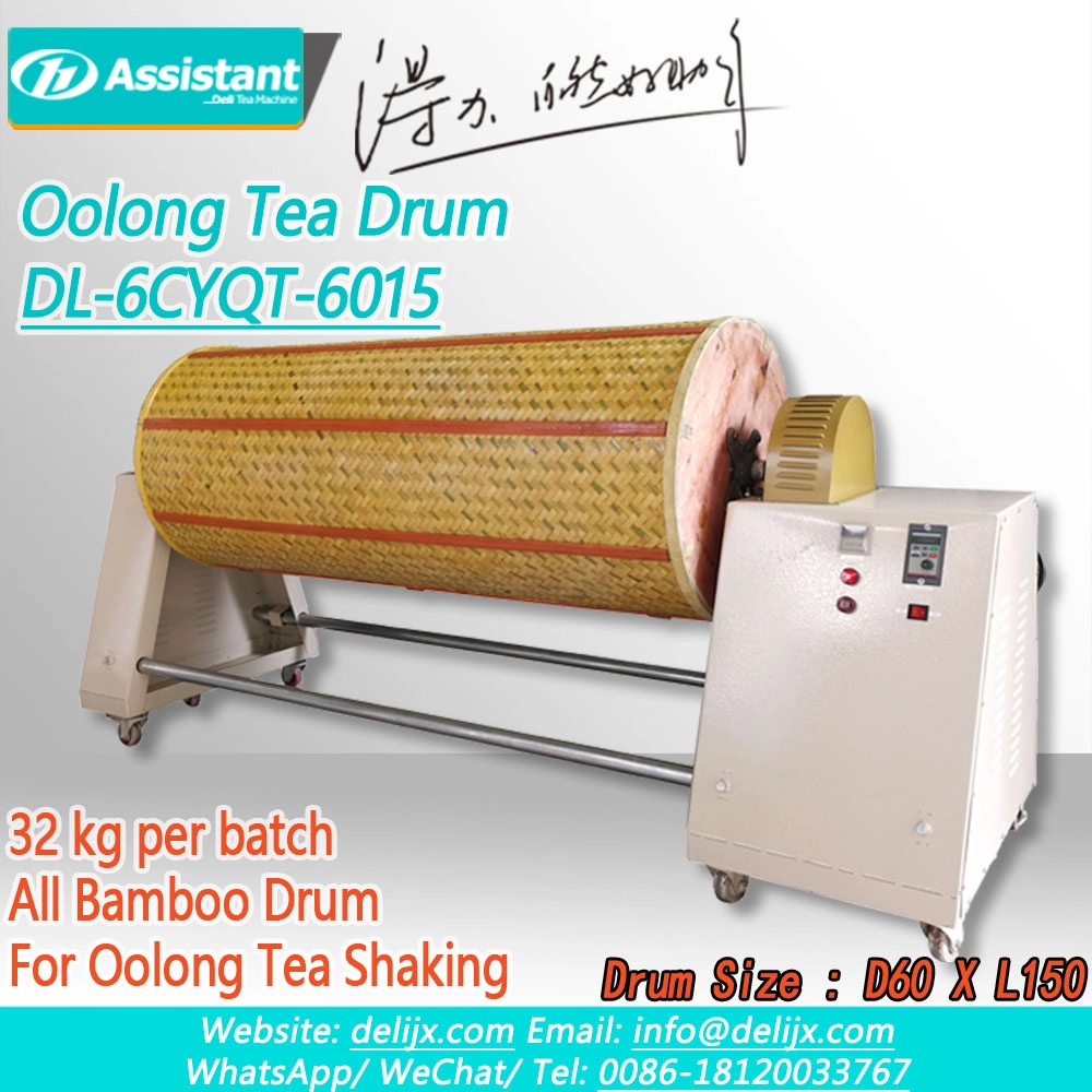 Oolong Çay Emalı Sarsıntılı Bambuk Baraban Maşını DL-6CYQT-6015