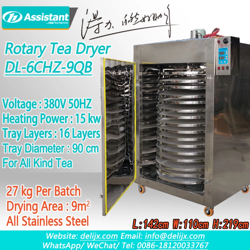 porcelana 16 capas Bandejas de 90 cm Toda la máquina deshidratadora de té de acero inoxidable DL-6CHZ-9QB fabricante