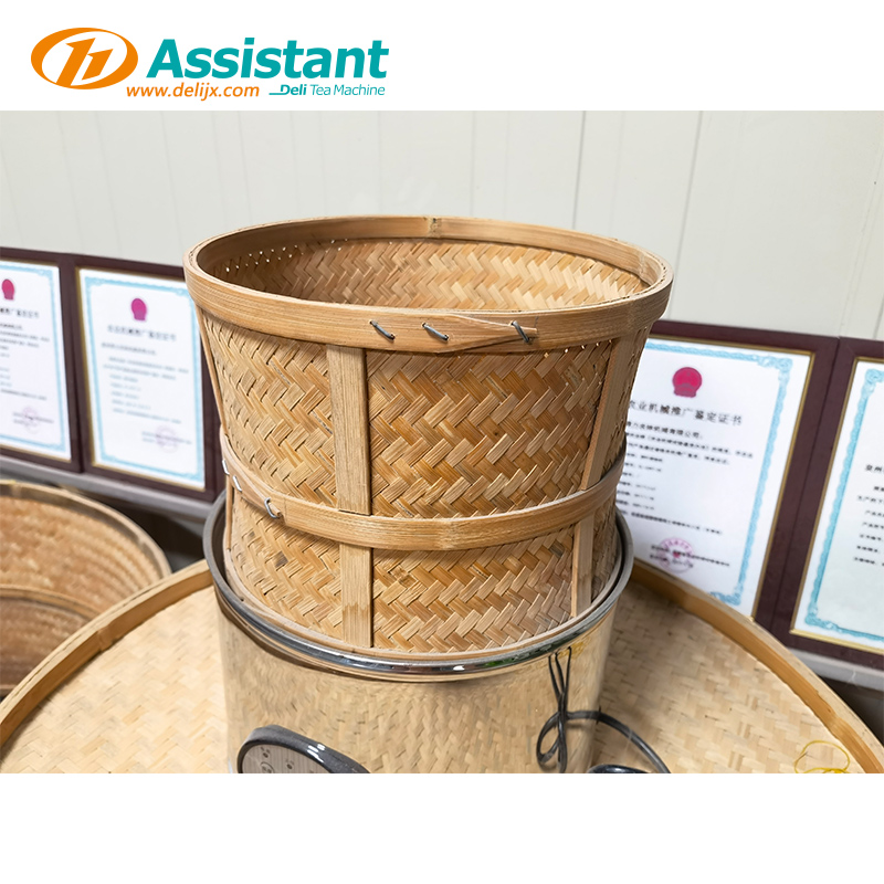 Presentación de la jaula eléctrica para hornear con cesta de bambú para mejorar el aroma del té