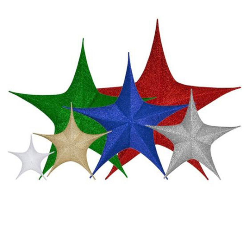 Senmasine ハンギング クリスマス 折りたたみ式スター - 複数の色をご用意