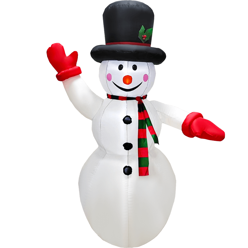 Senmasine 圣诞充气雪人 LED 灯爆炸庭院室内户外节日圣诞节装饰