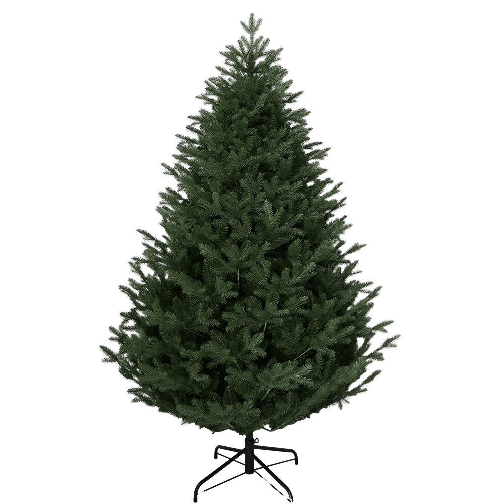 شجرة عيد الميلاد Senmasine 210 سنتيمتر لتزيين المنزل في الهواء الطلق الاصطناعي Pe مختلط بولي كلوريد الفينيل متجمد التوت التنوب متمحور