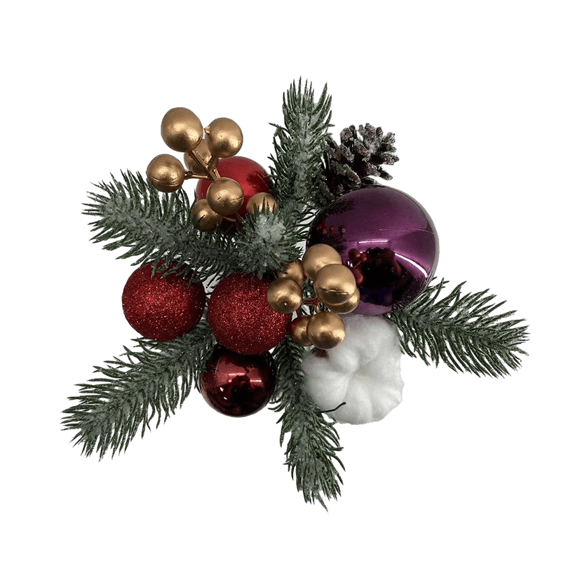 Senmasine sztuczna sosna z brokatowymi liśćmi świąteczna kula Pinecone zimowa dekoracja świąteczna rękodzieło Diy