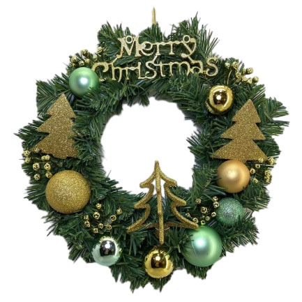 Corona navideña Senmasine para exteriores, para colgar en la puerta de entrada, vacaciones, fiesta de invierno, decoración navideña, 30cm, 40cm