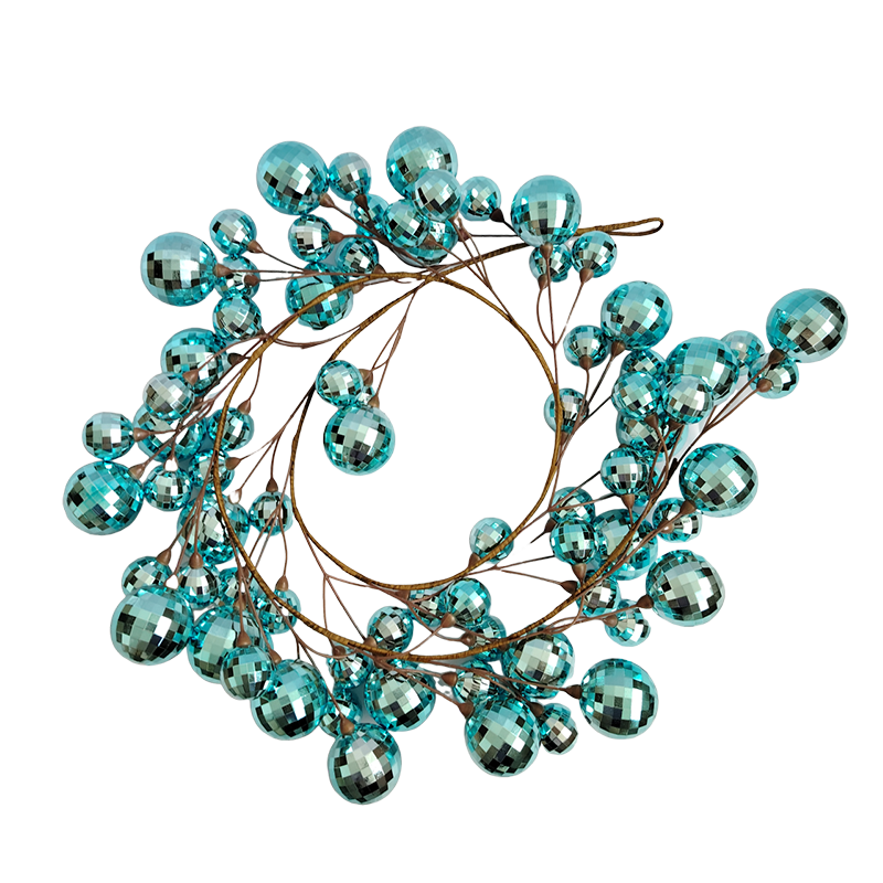 Senmasine 6ft blue ball Christmas baubles garlands for Party Indoor Outdoor Home holiday hanging Decor