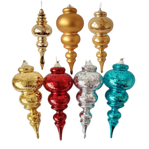 Senmasine-Bola de adornos de calabaza con forma especial para decoración colgante para fiesta de Navidad, adornos de plástico inastillables