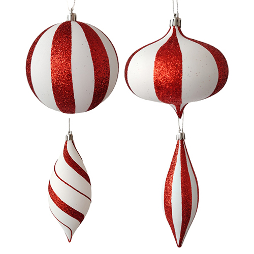 Senmasine – boules de boules d'oignon pour décoration suspendue, ornements en plastique incassables de forme spéciale